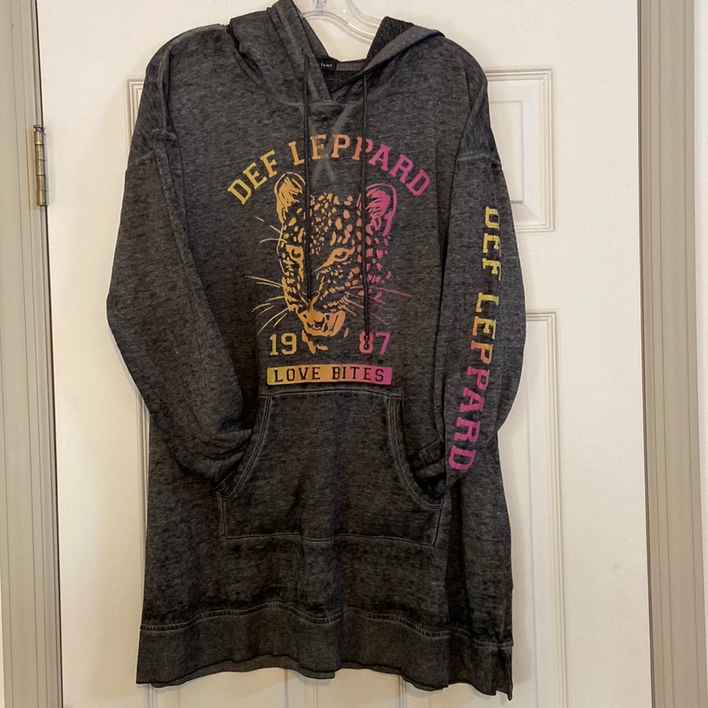 Lane Bryant Def Leppard hooded sweatshirt